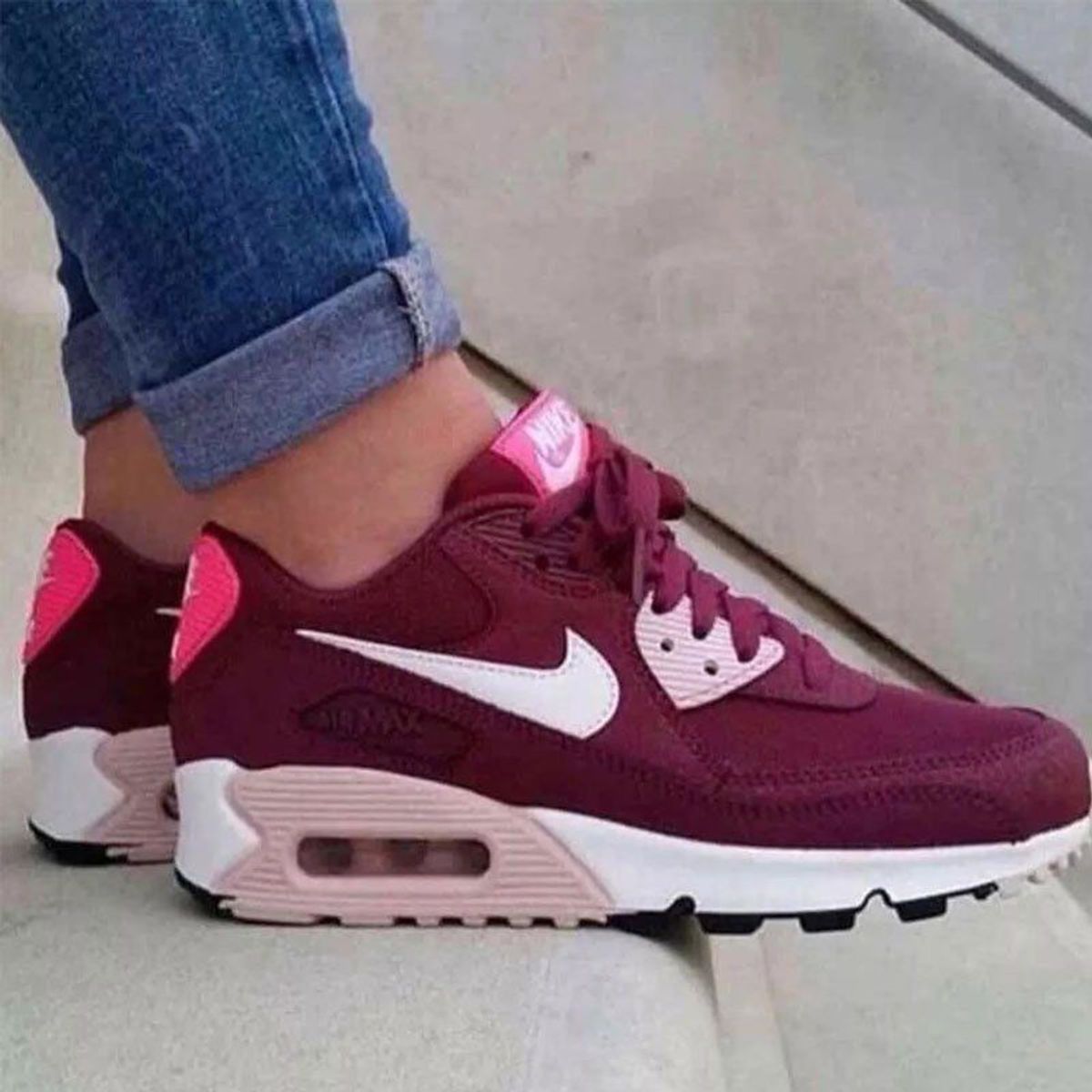 nike air max 90 feminino rosa