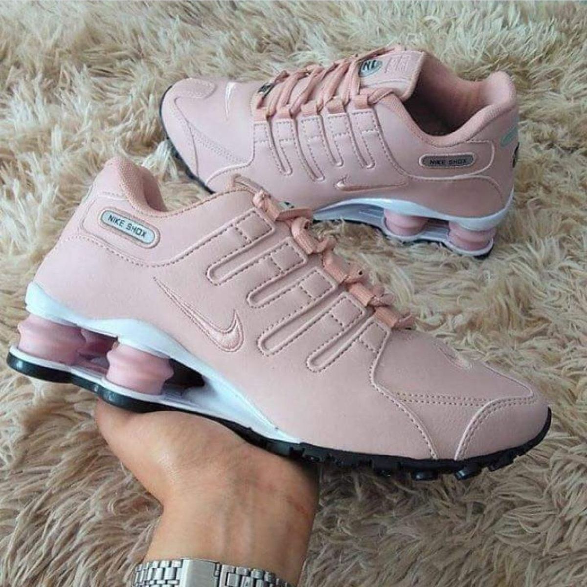 tenis nike shox nz rose