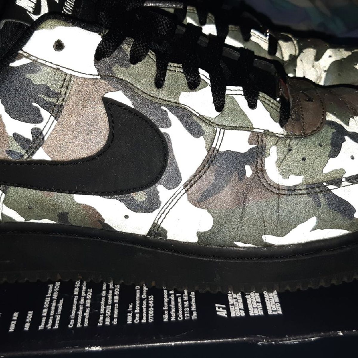 Air force best sale 1 woodland camo