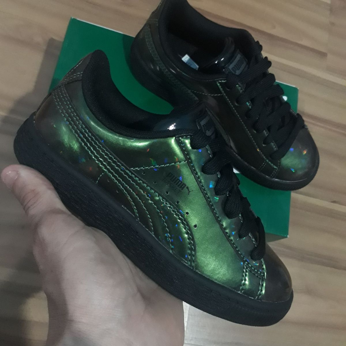 tenis puma basket infantil