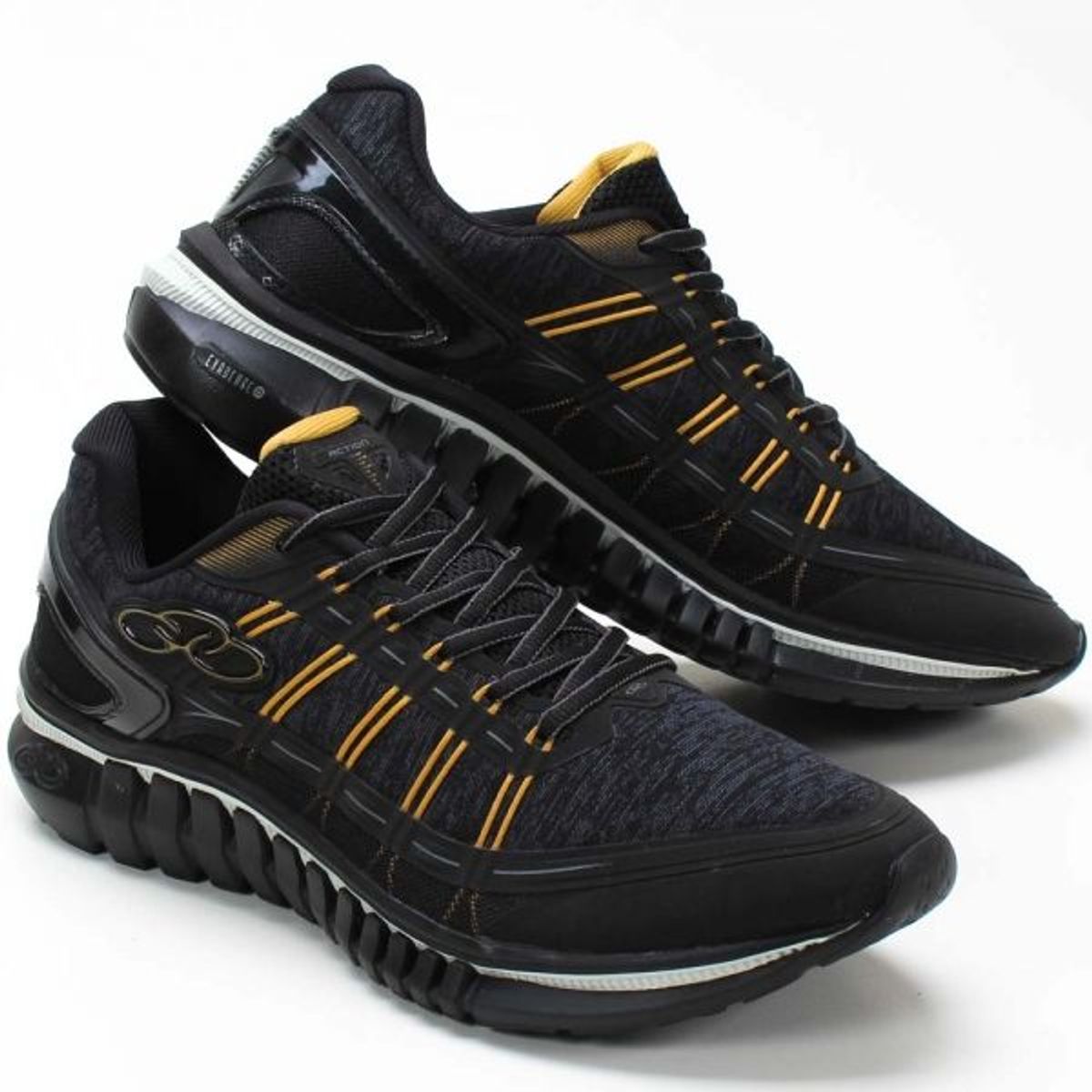 Tenis olympikus masculino preto best sale e dourado