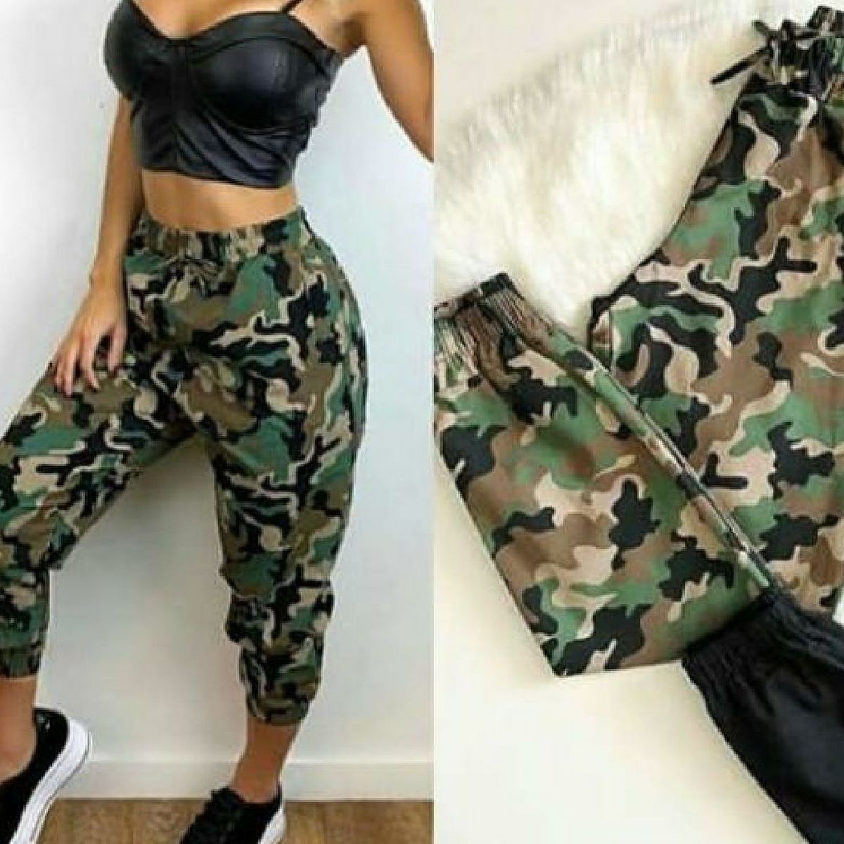calça bengaline camuflada