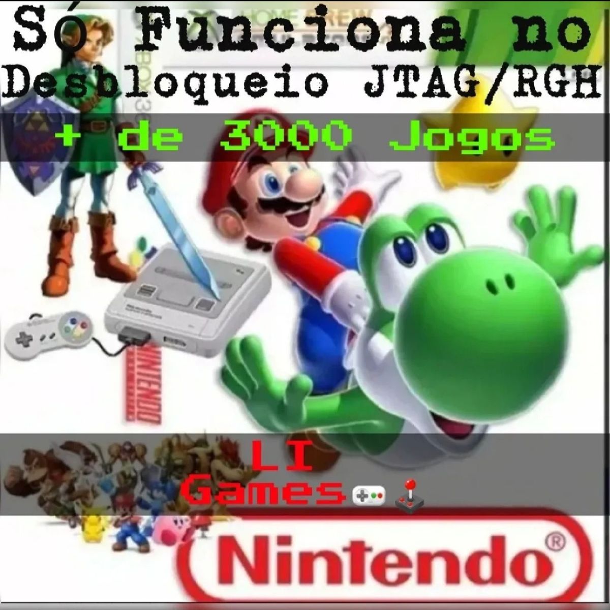 Emulador Super Nintendo para Xbox 360 São + de 3100 Jogos