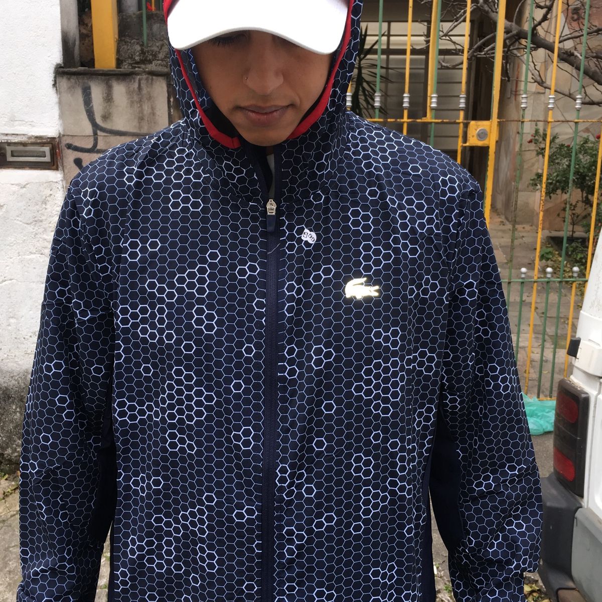 jaqueta lacoste refletiva