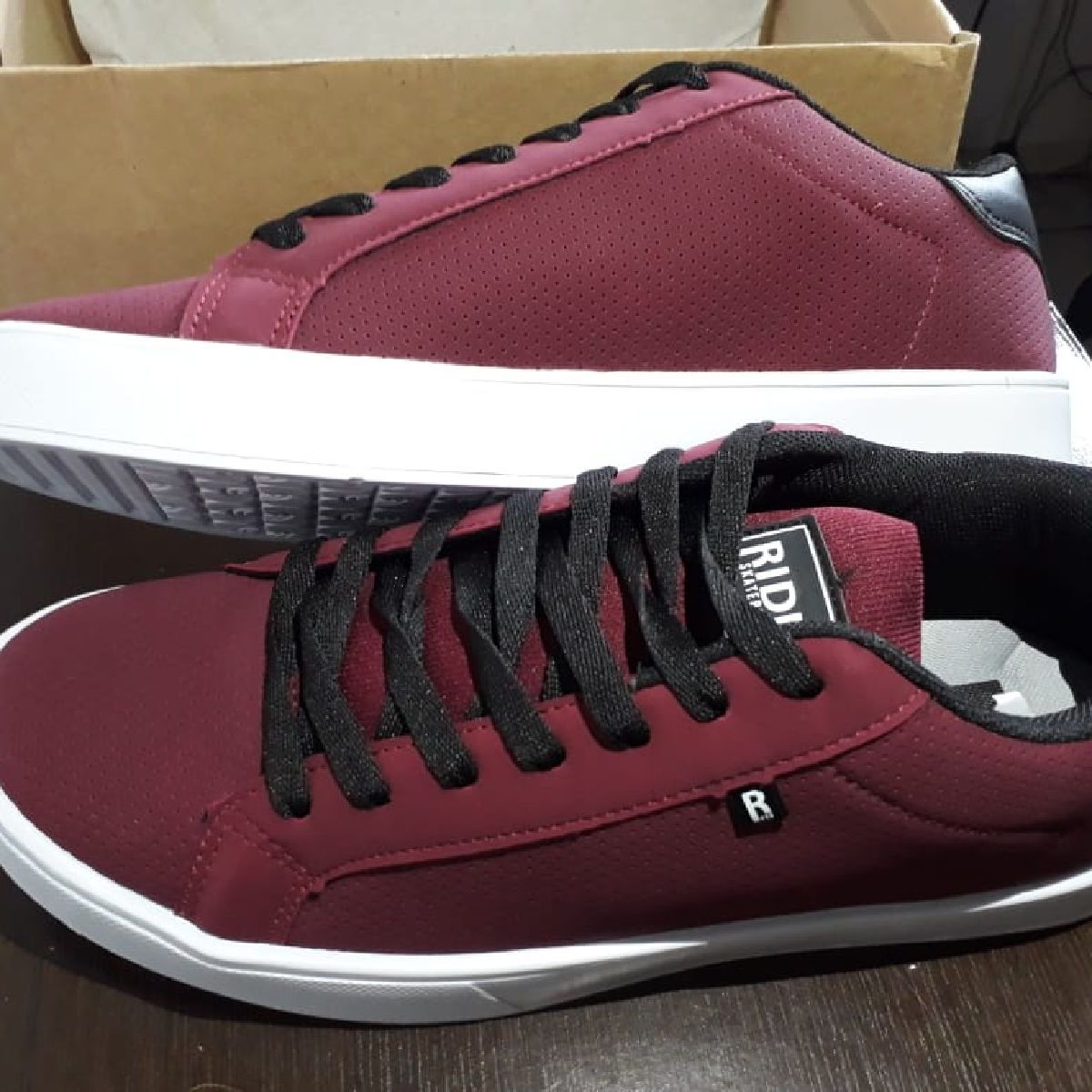 tenis ride skateboard vinho