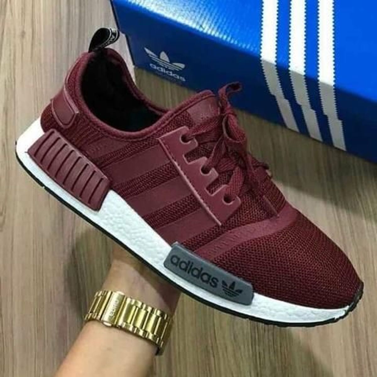 adidas tenis bordo