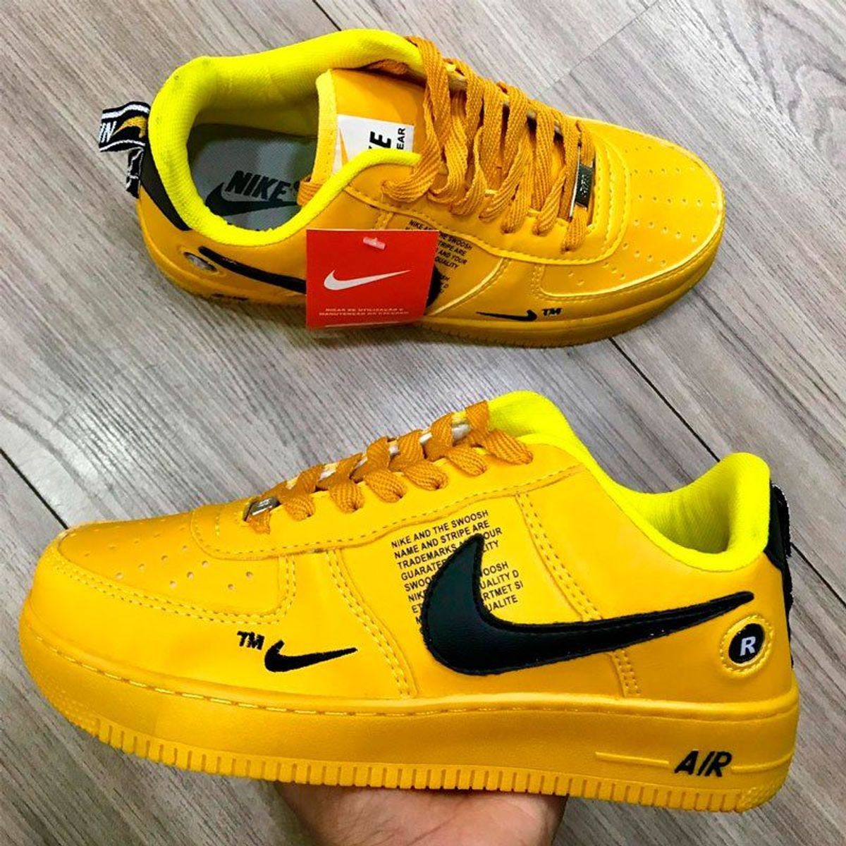 nike air force 1 amarelo