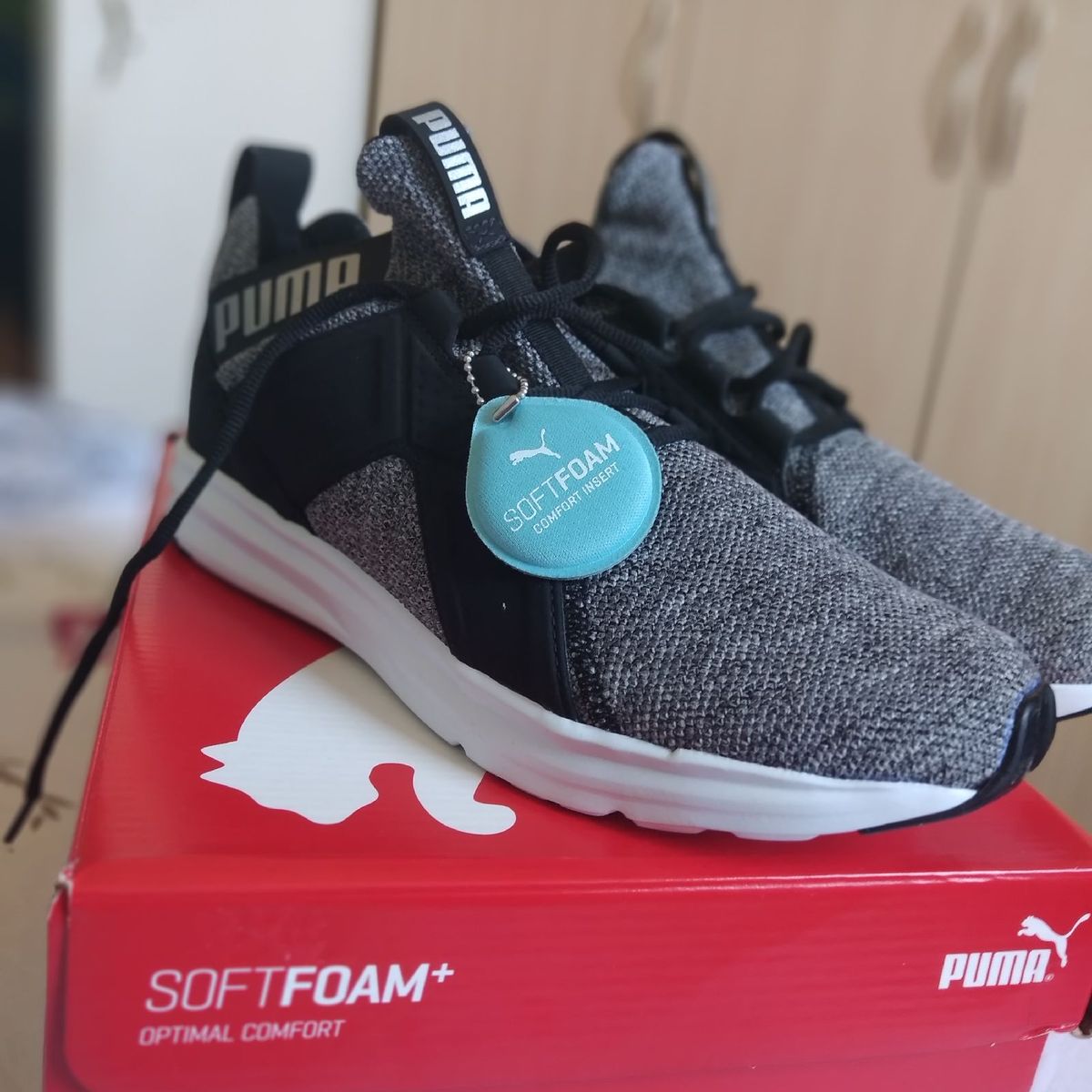 puma soft foam cinza