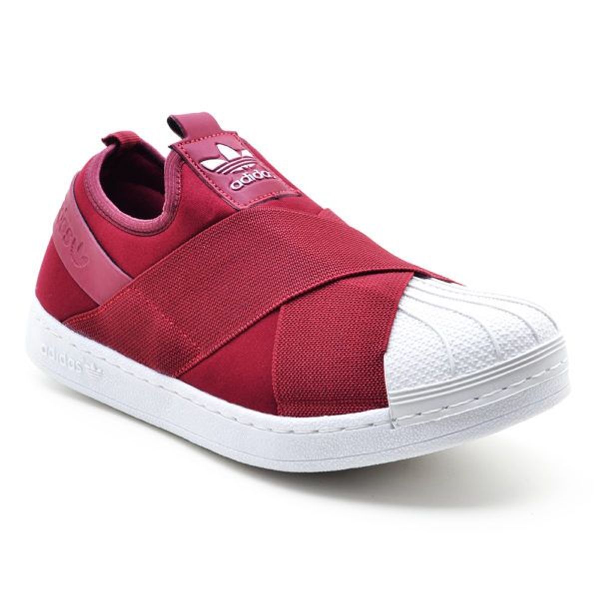 slip on adidas vermelho