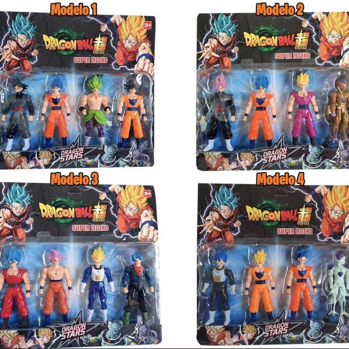 Bonecos de dragon ball articulados