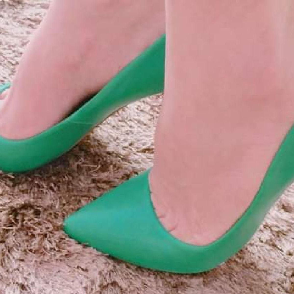 scarpin verde militar