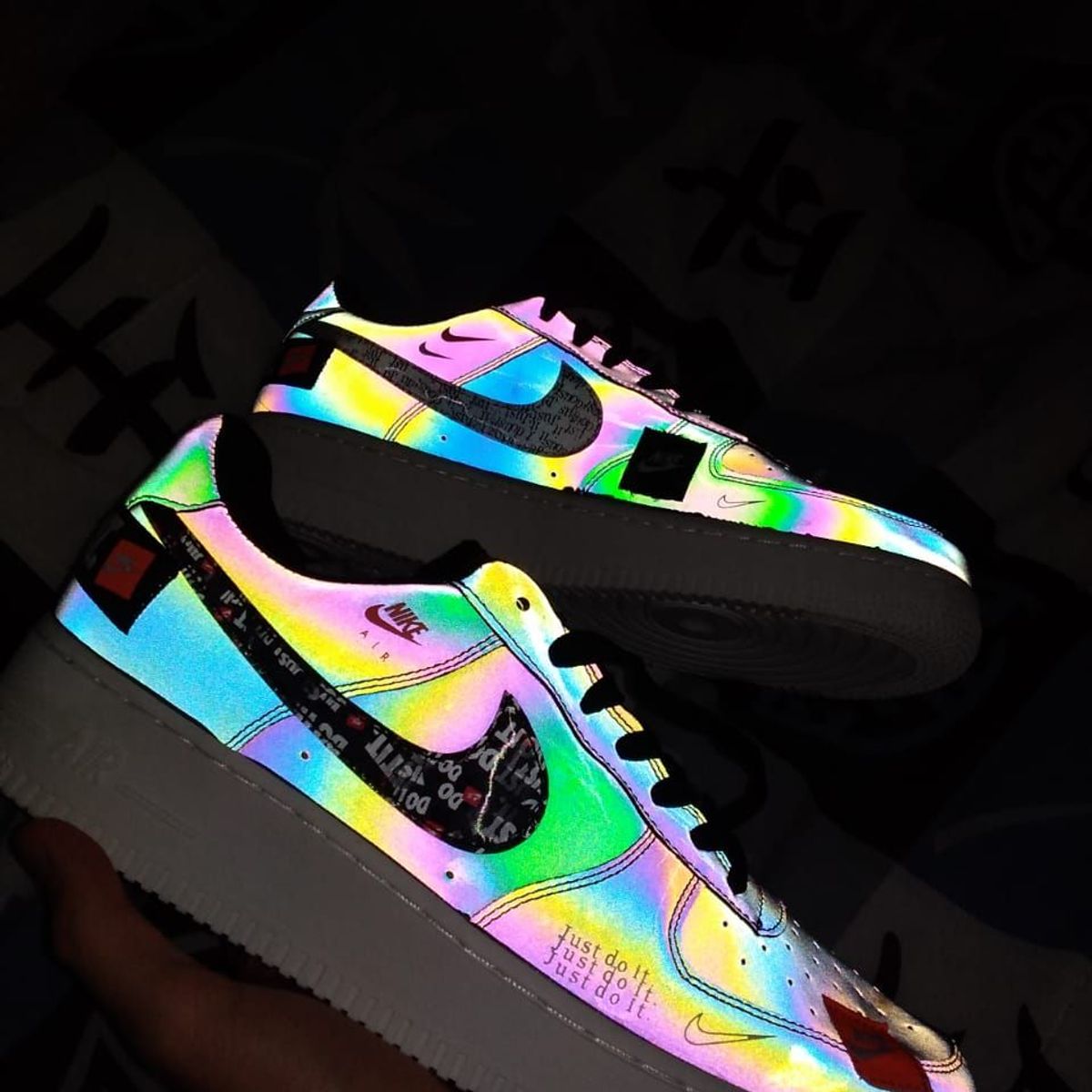 air force 1 just do it refletivo