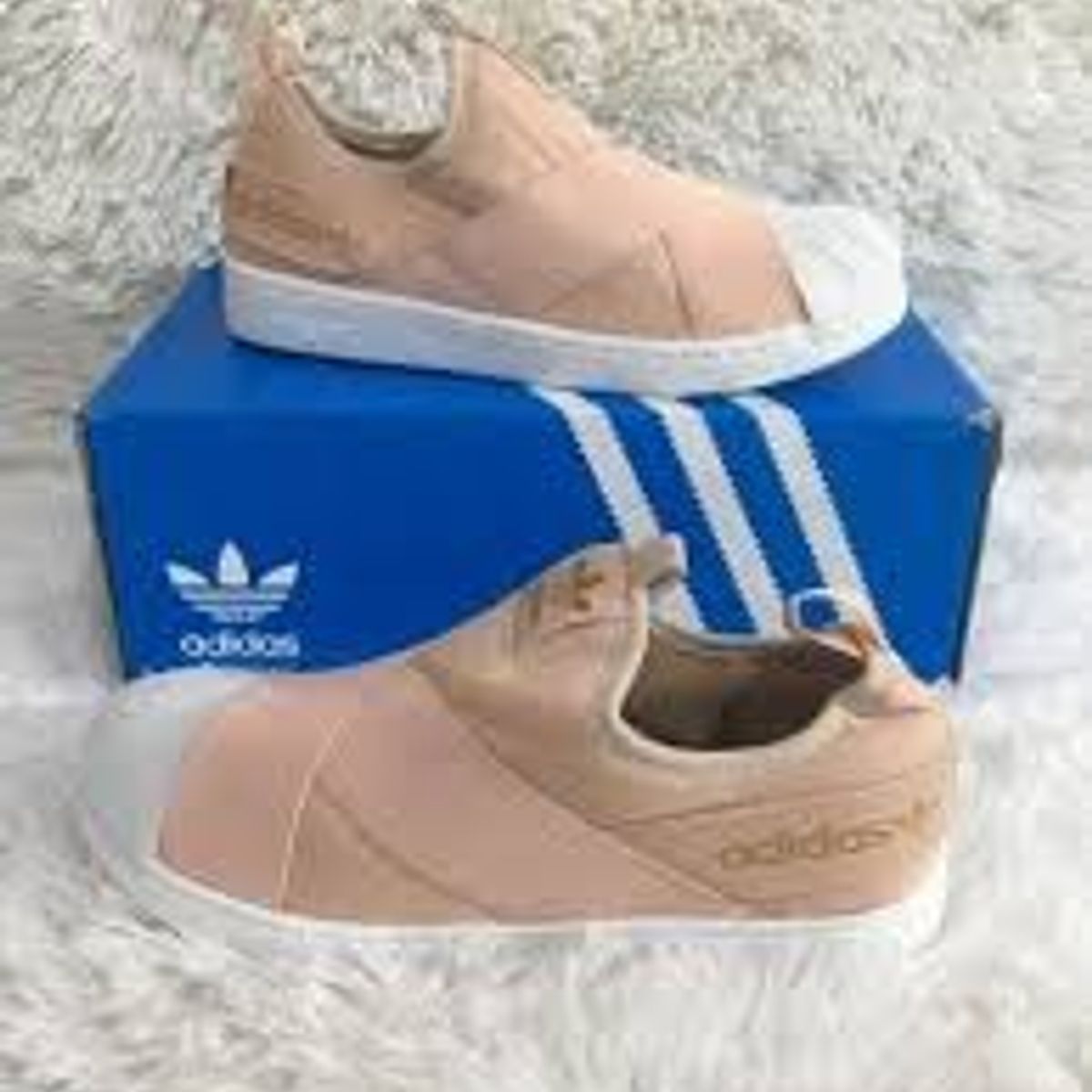 tenis adidas slip on rose