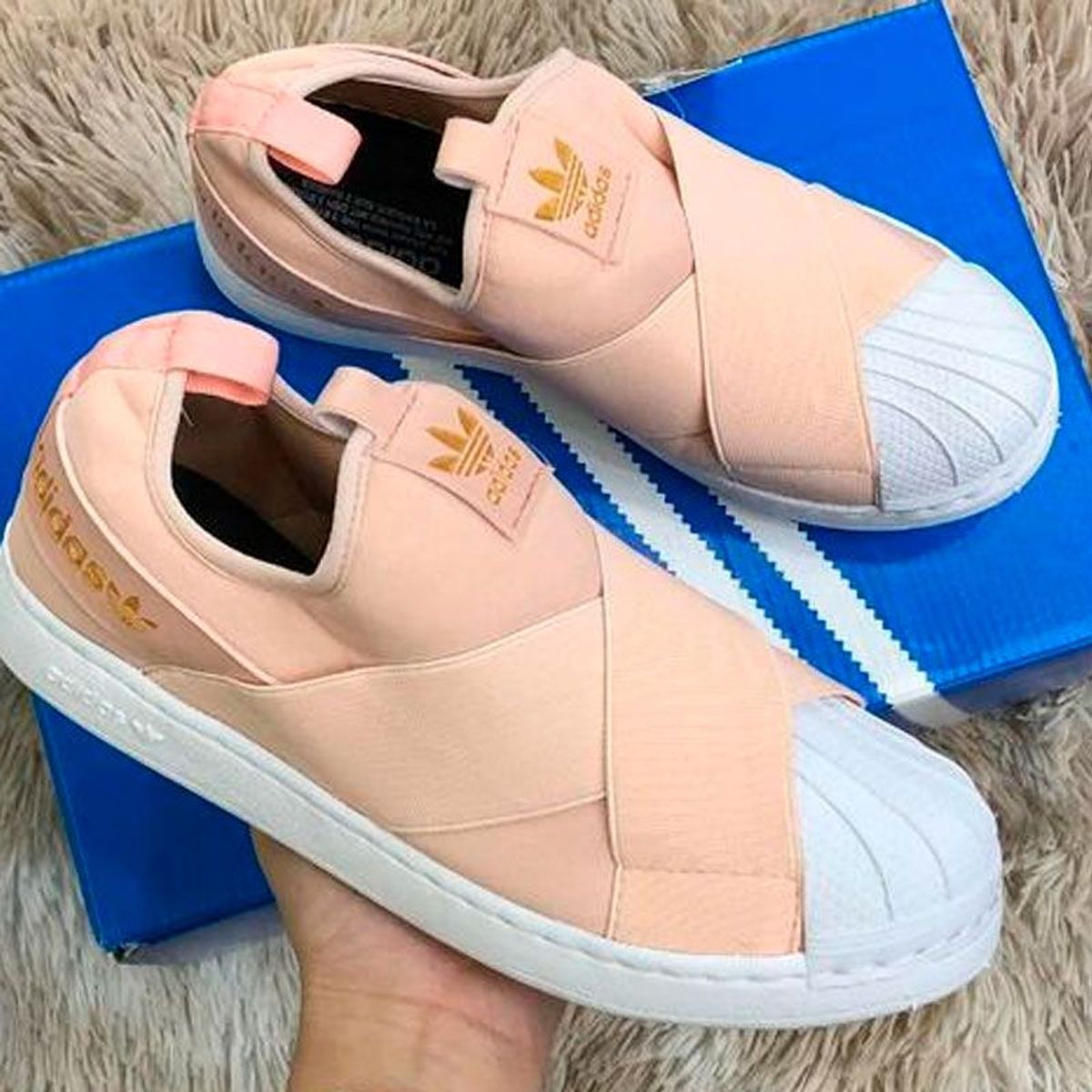 adidas rose slip on