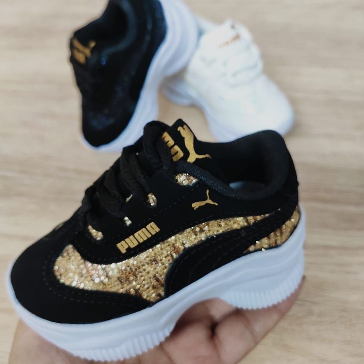 tenis puma infantil feminino preto