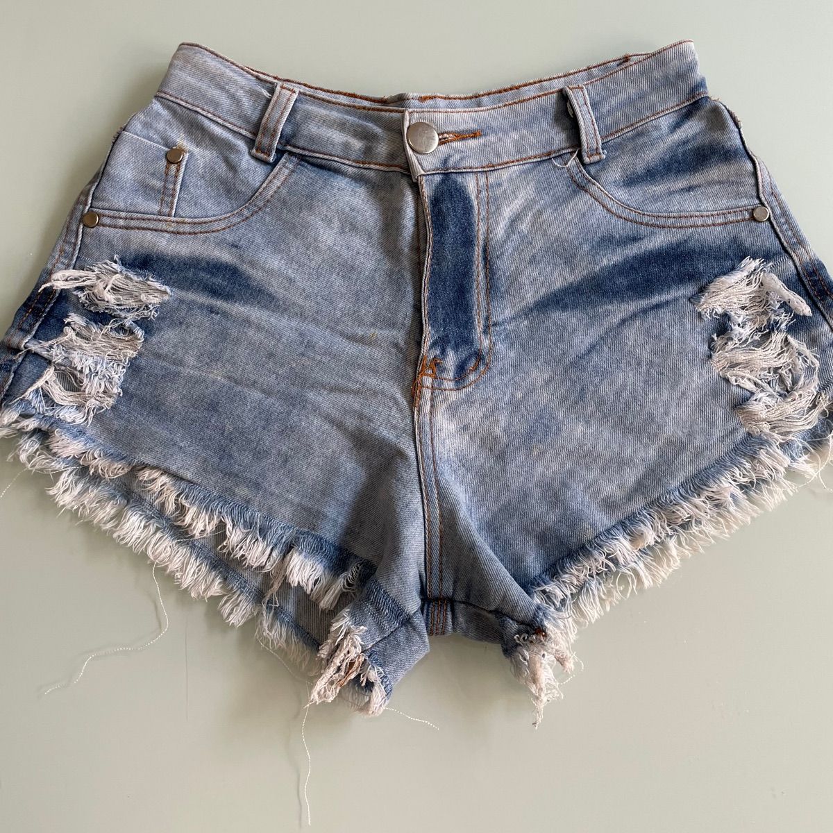 Lote 2 Shorts Jeans, Shorts Feminino Usado 87417136