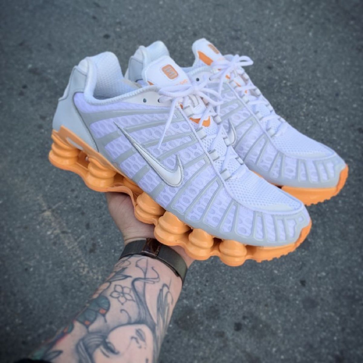 nike shox tl branco