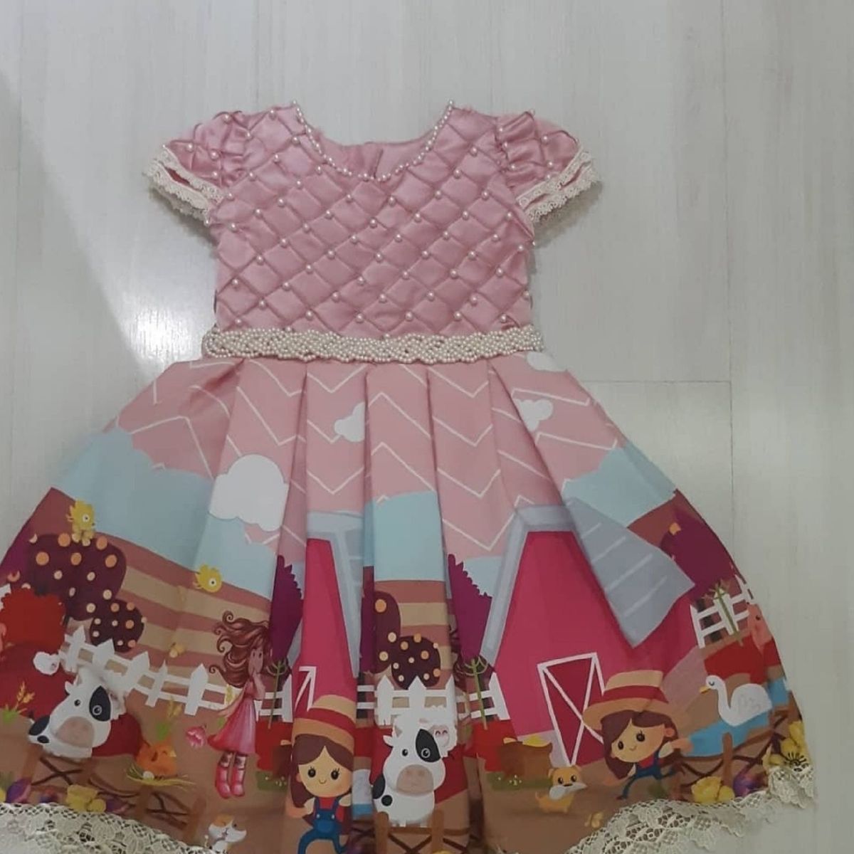 roupa fazendinha rosa