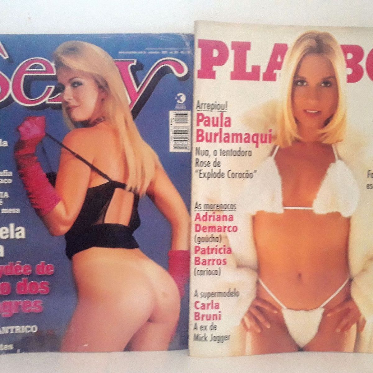 Kit 2 Revistas- Sexy com Daniela Faria (berbela, de a Indinada) e Playboy  Paula Burlamaque | Cacareco Playboy E Sexy Usado 77103691 | enjoei