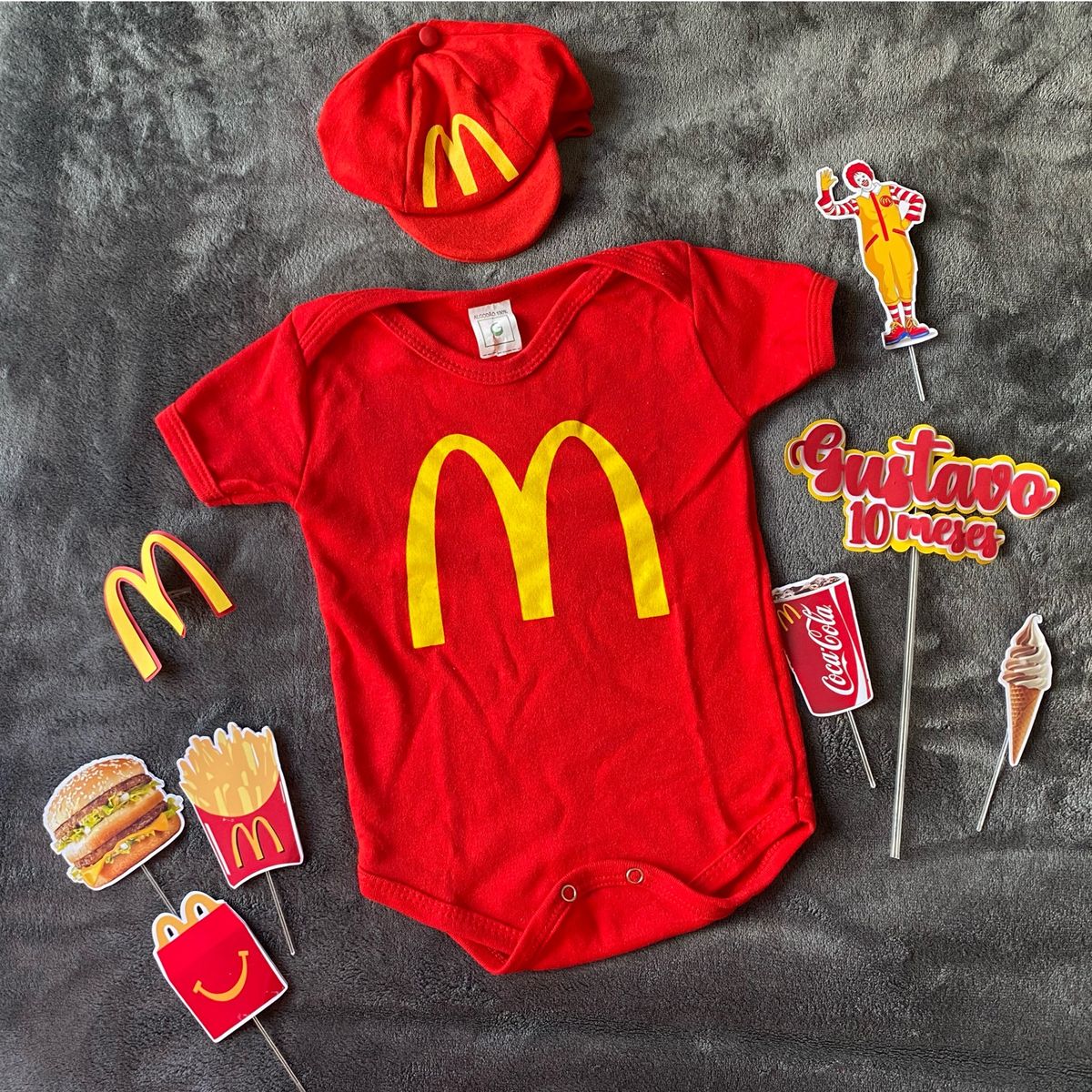 Fantasia Mesversario Mc Donalds | Roupa Infantil para Bebê Usado 91599856 |  enjoei