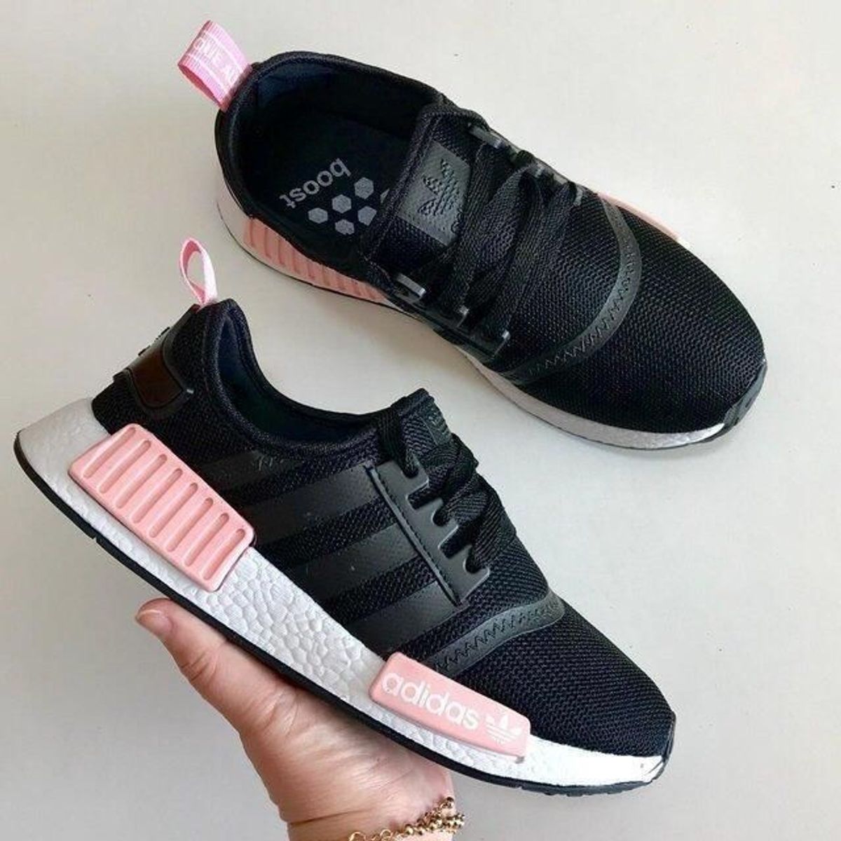 tenis adidas feminino preto e rosa