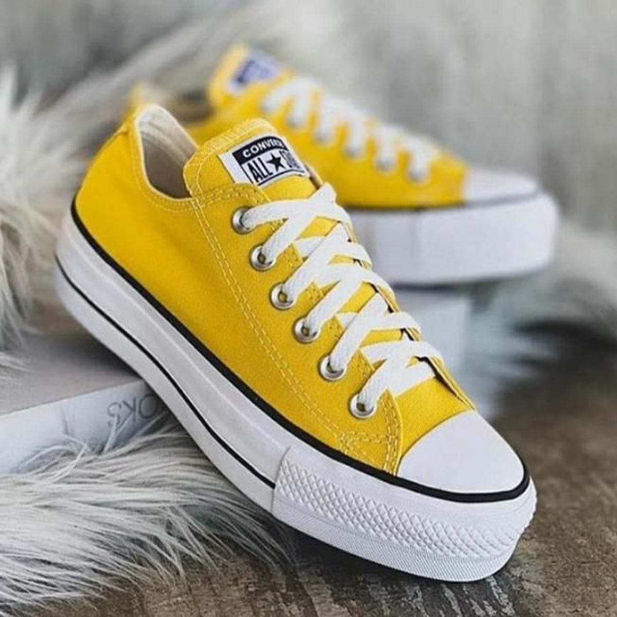 all star amarelo plataforma