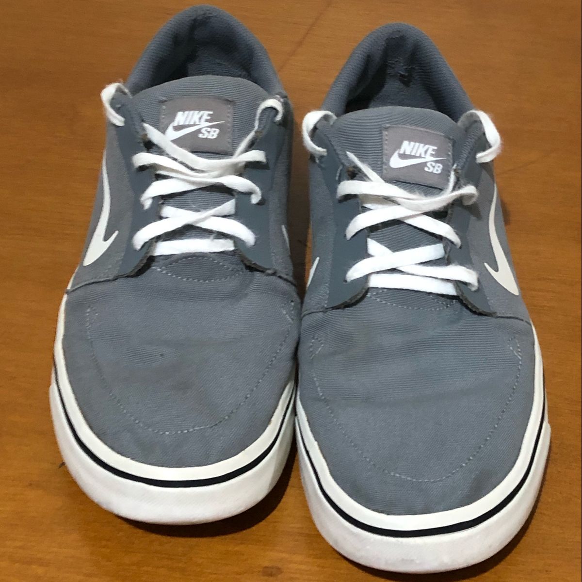 Tenis Nike Sb Portmore Cnvs Cinza e Branco Masculino Nike Usado 76386685 enjoei