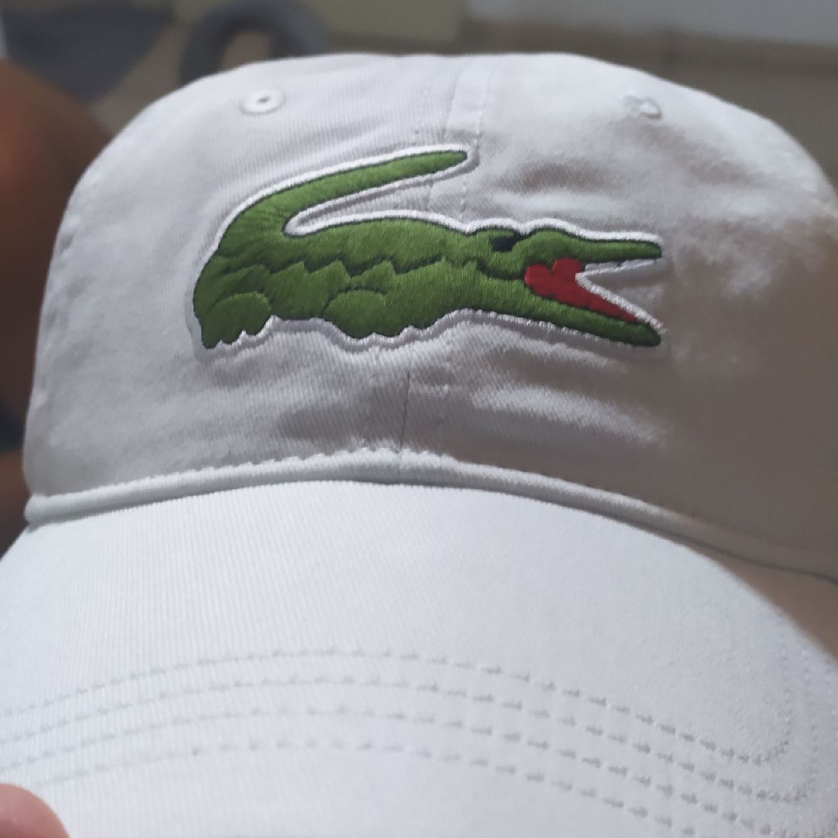 Lacoste big 2024 croc branco