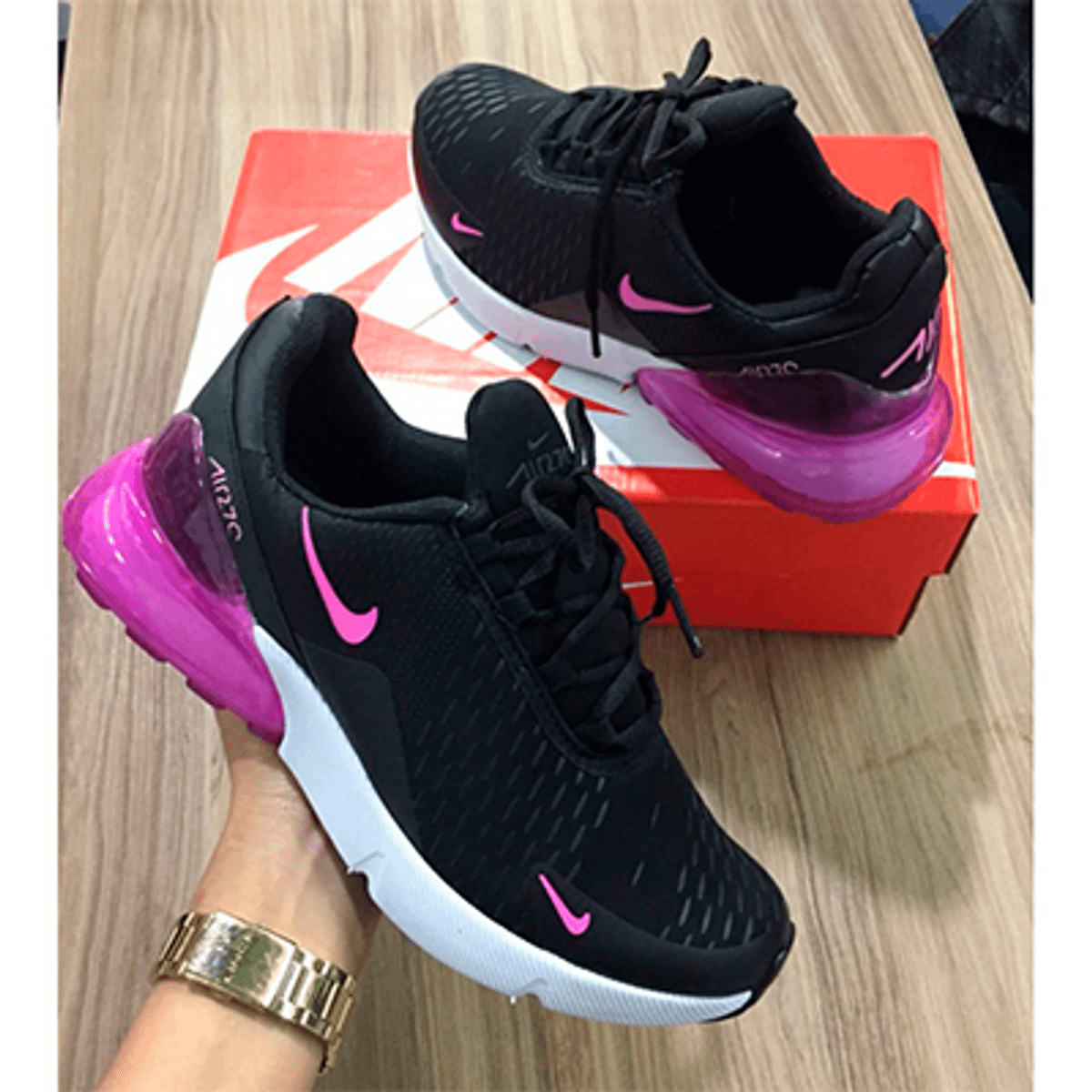 tenis nike feminino preto e pink