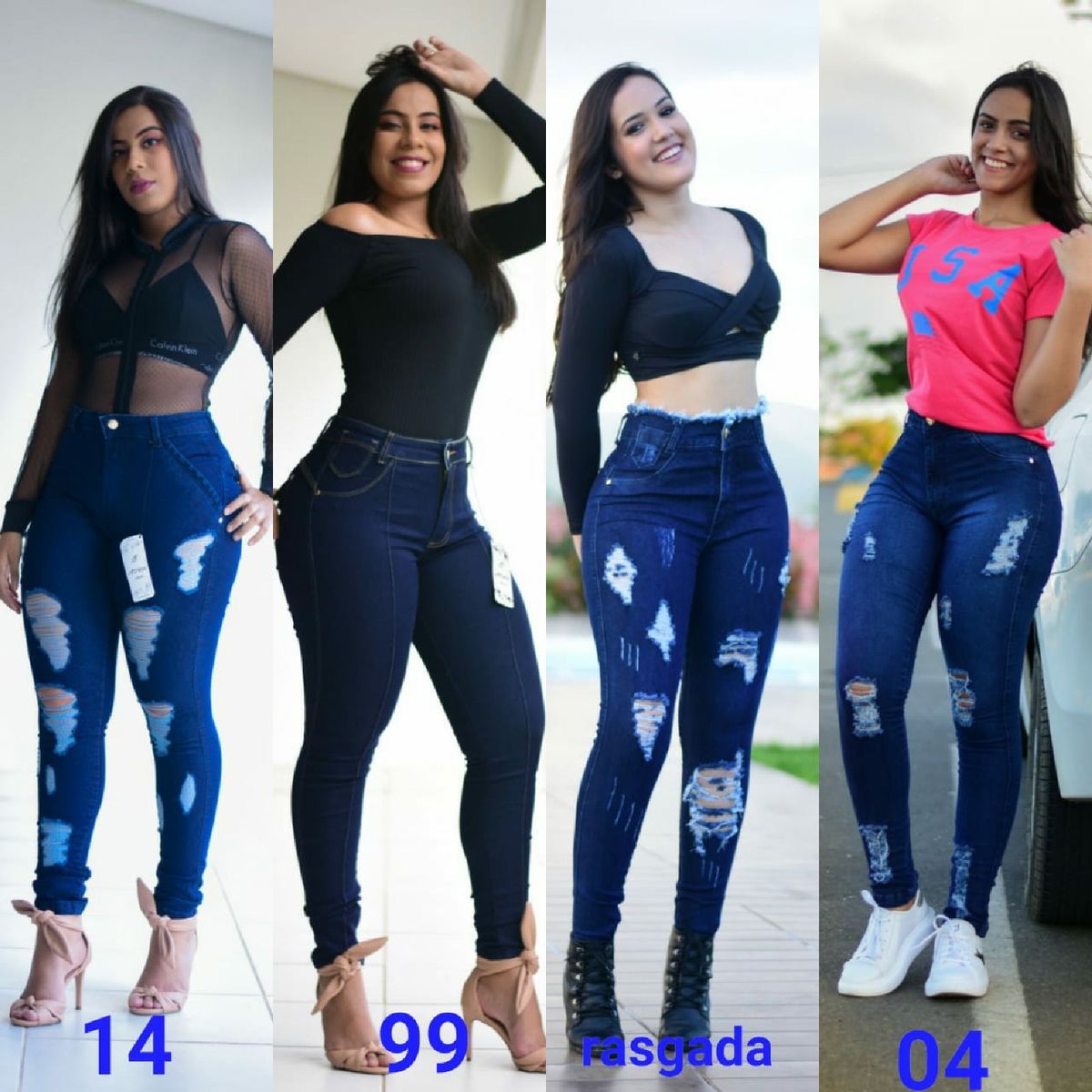 calça jeans e blusinha