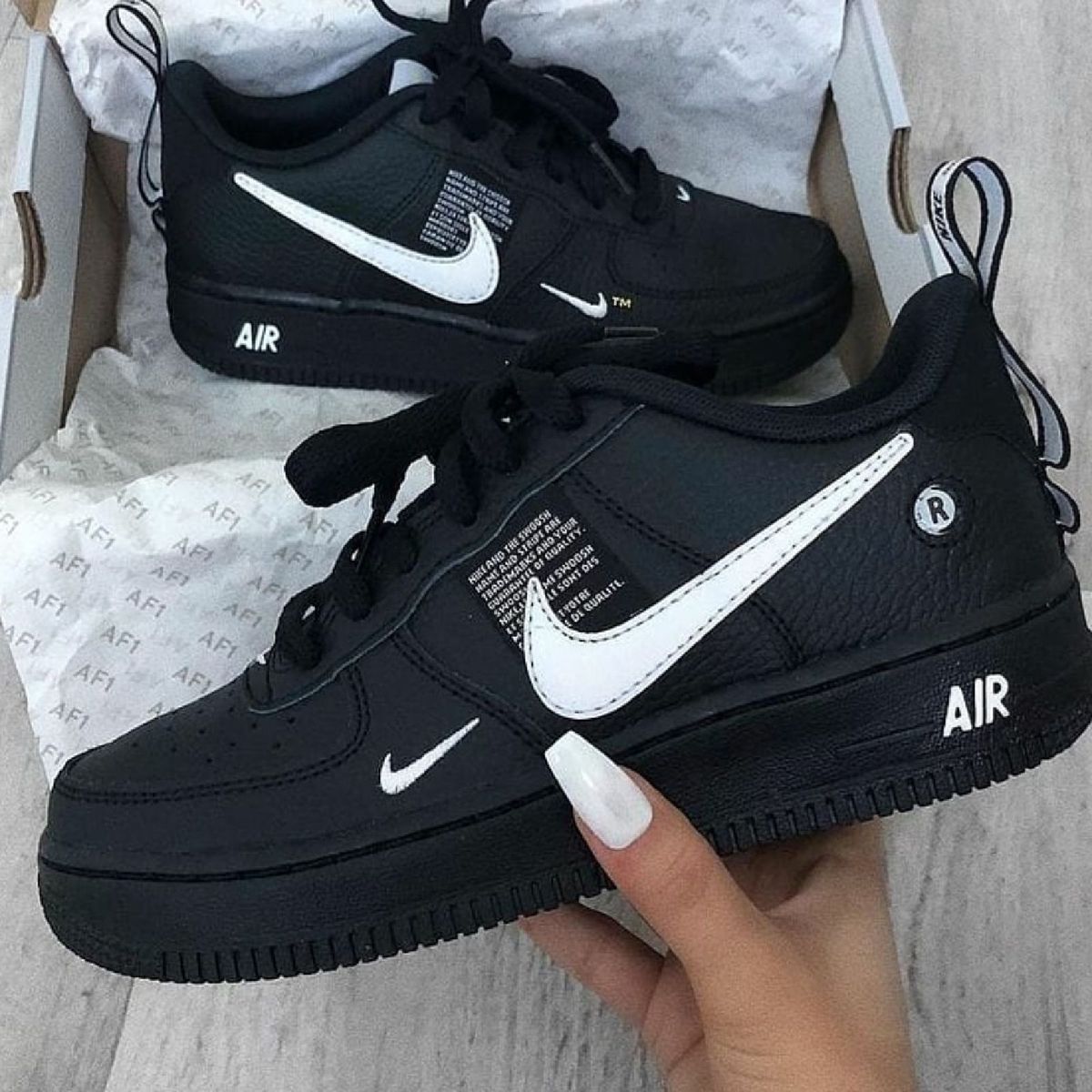 nike air force preto e branco masculino