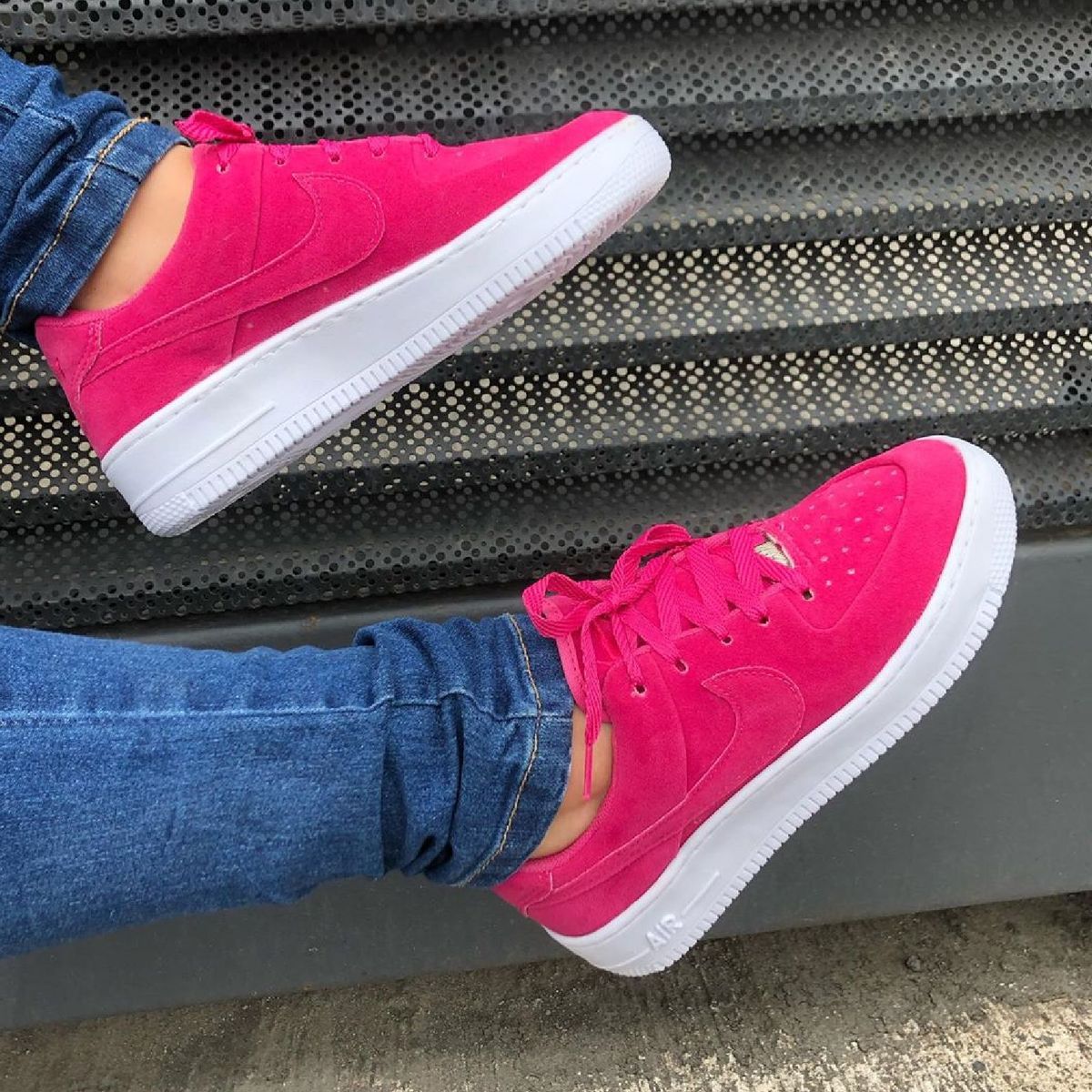 nike air force rosa feminino