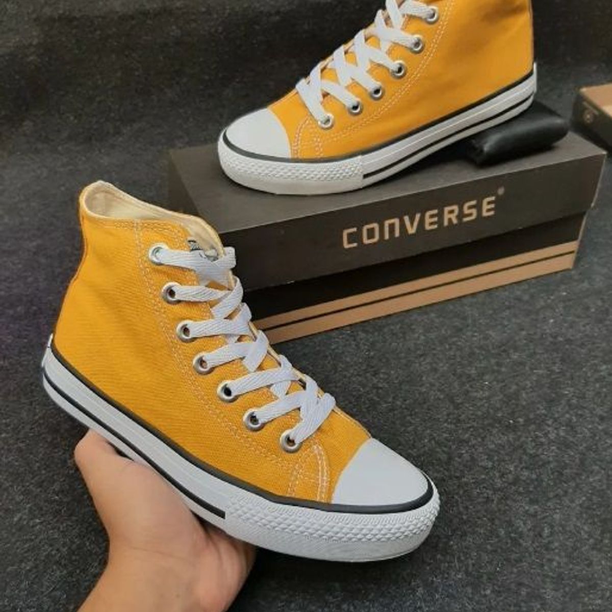 all star amarelo cano alto 36