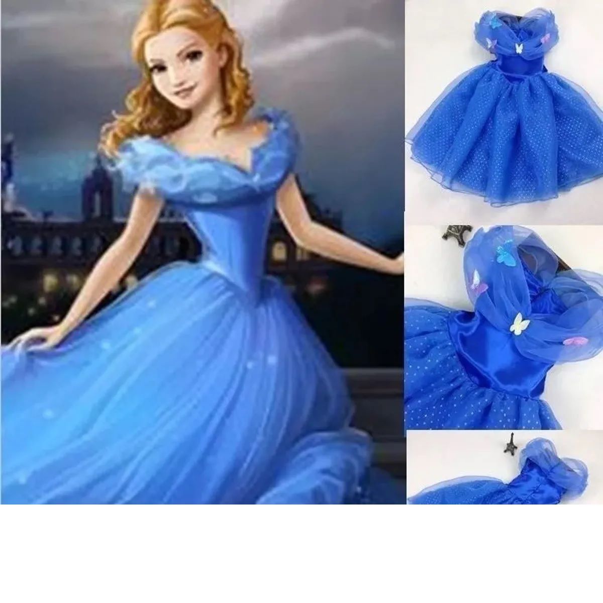 vestido da princesa cinderela