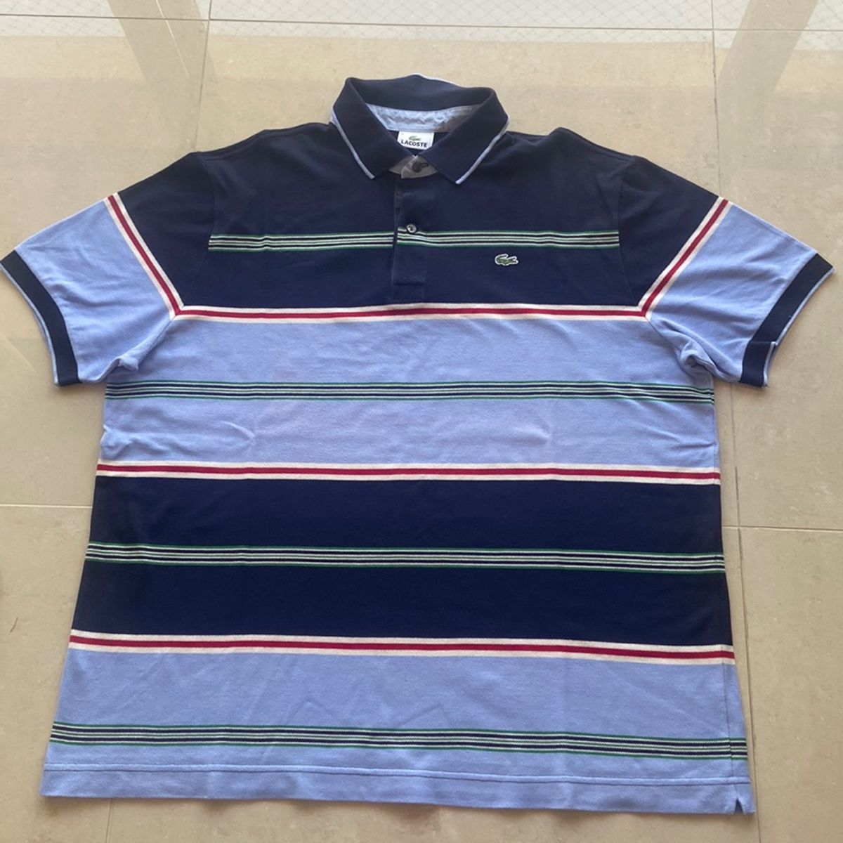 Camisa lacoste listrada store casal