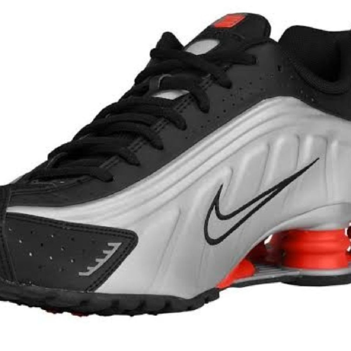 nike shox cinza e vermelho