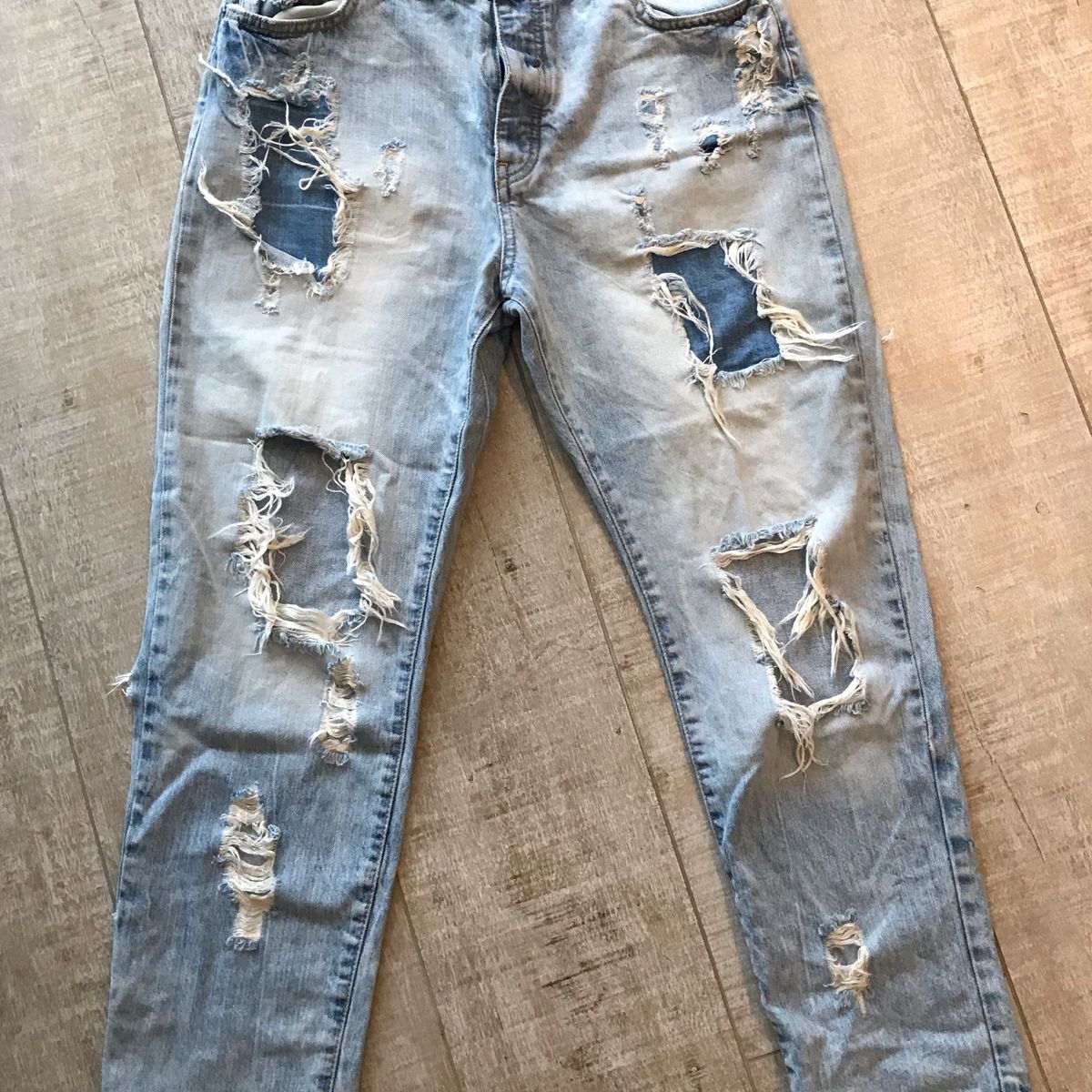 calças boyfriend bershka