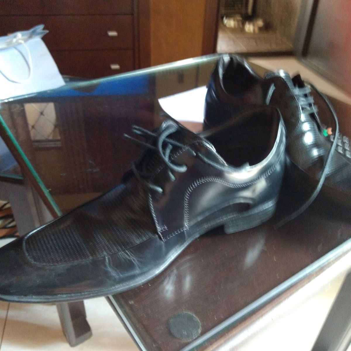 sapato democrata com salto interno