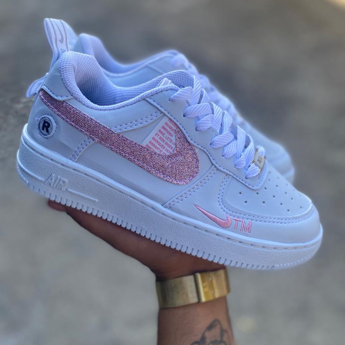 Tenis nike store feminino com glitter