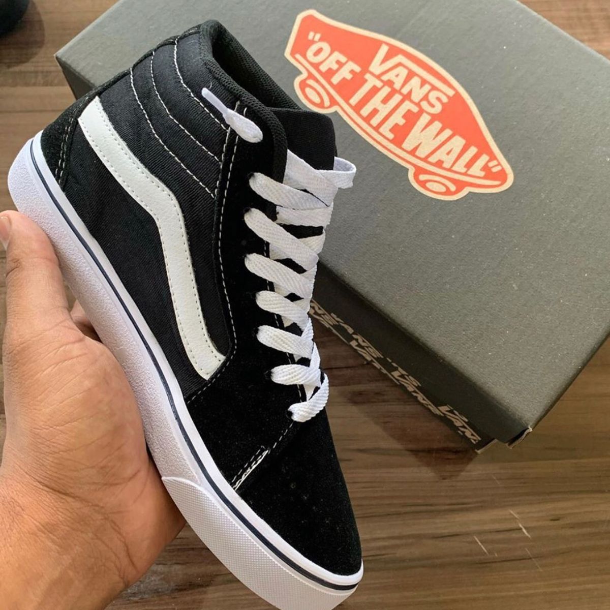 vans preto botinha