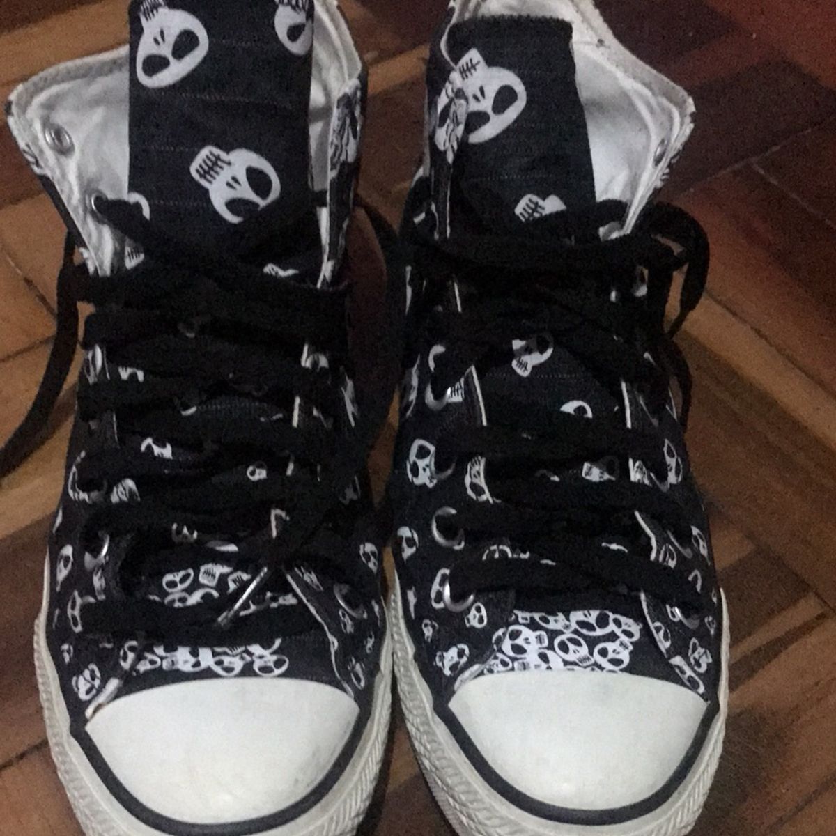 All star best sale caveira feminino