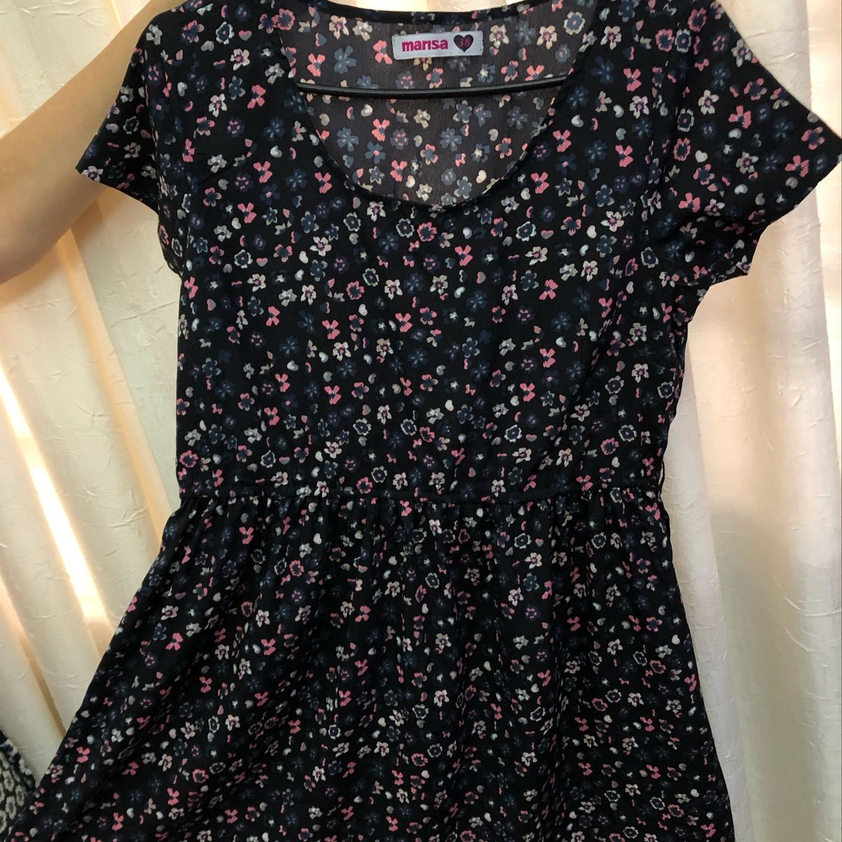 vestido solto florido