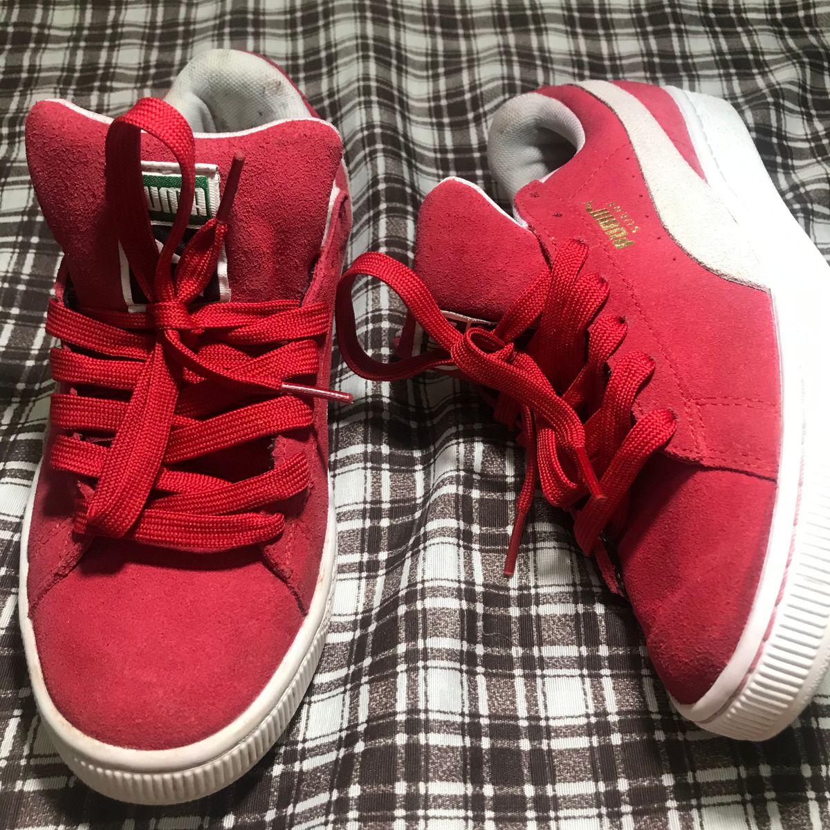 puma basket vermelho