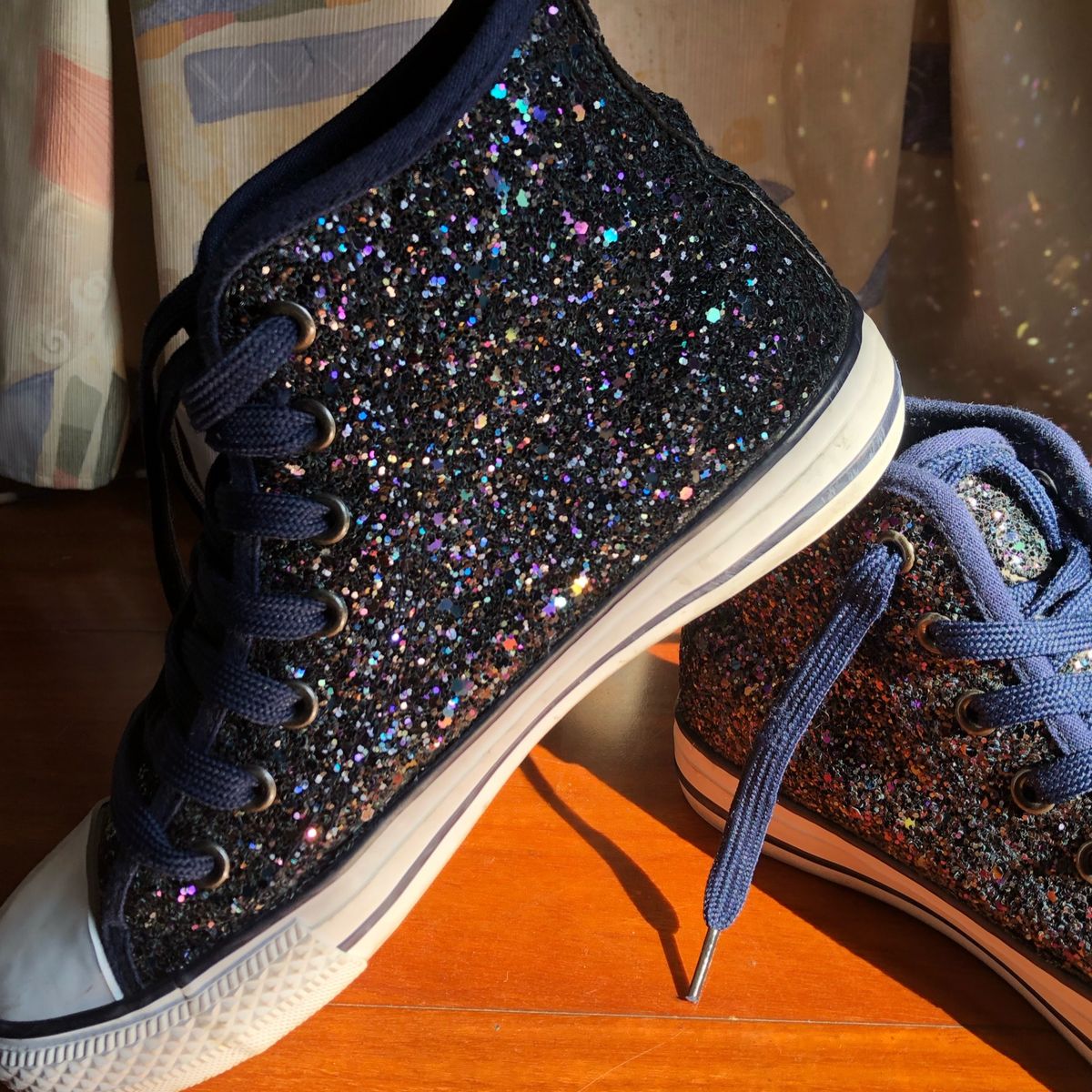 Tenis all star glitter sale