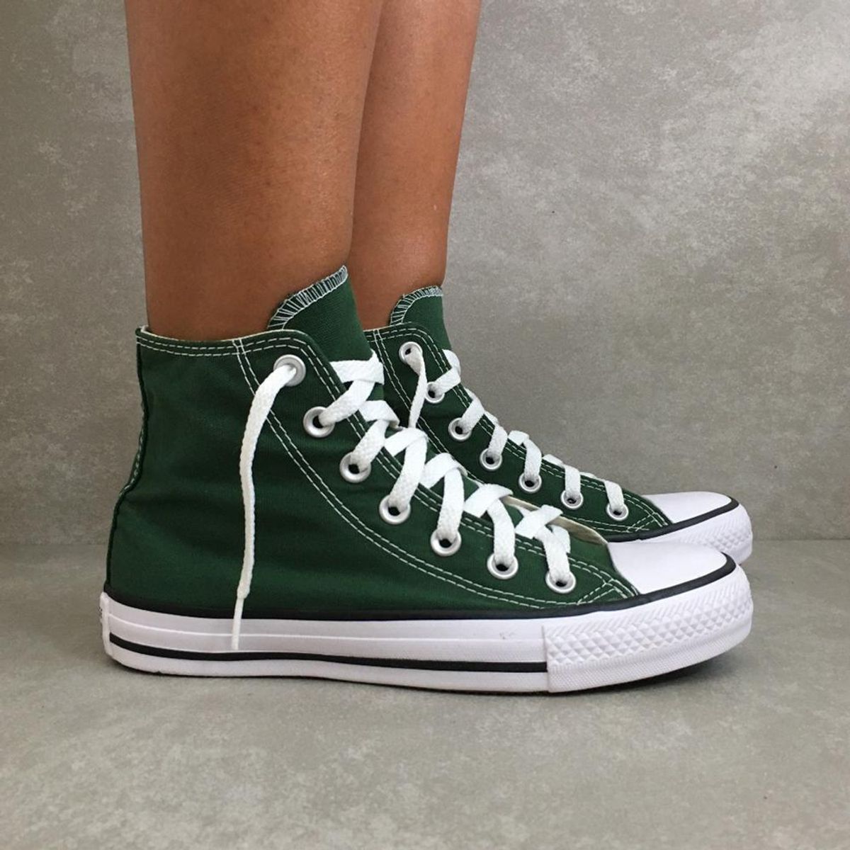 all star verde botinha