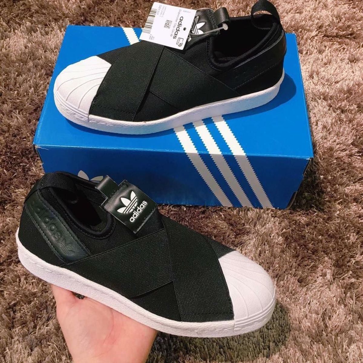 adidas slip on preto 36