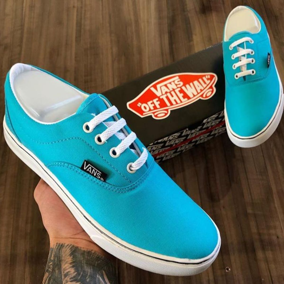 tenis vans azul bebe feminino