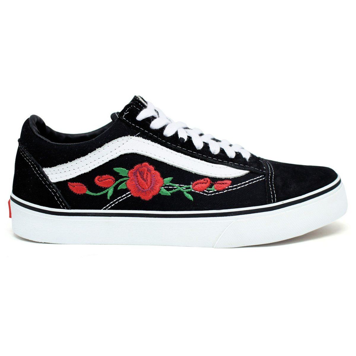 tenis vans florido feminino