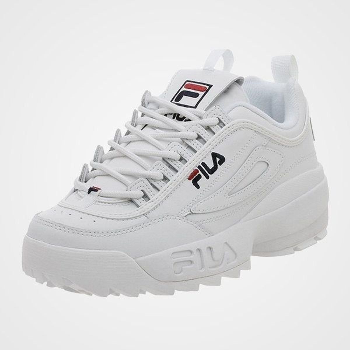 tenis fila couro branco