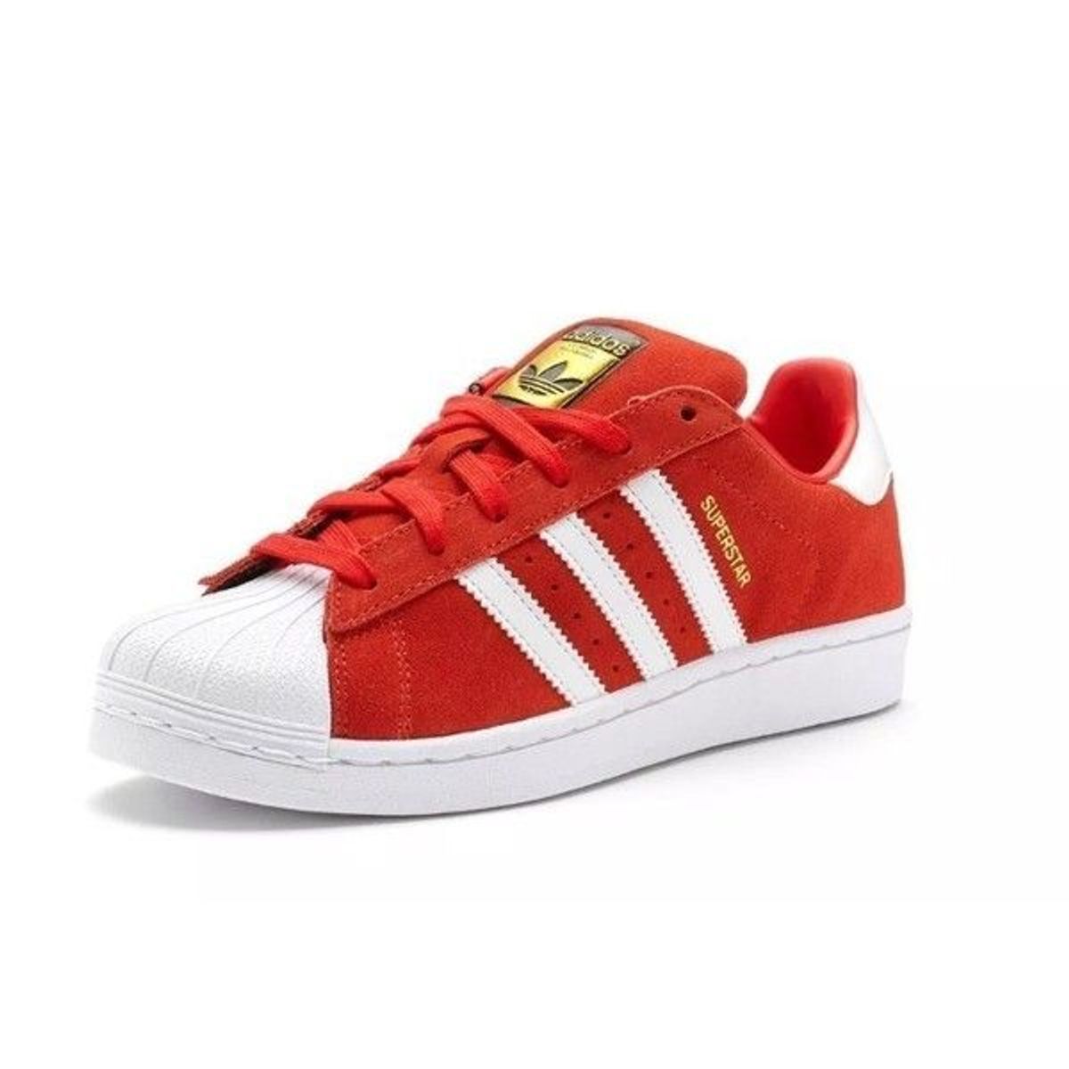 adidas superstar veludo vermelho